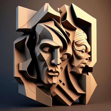 3D model Cubism (STL)